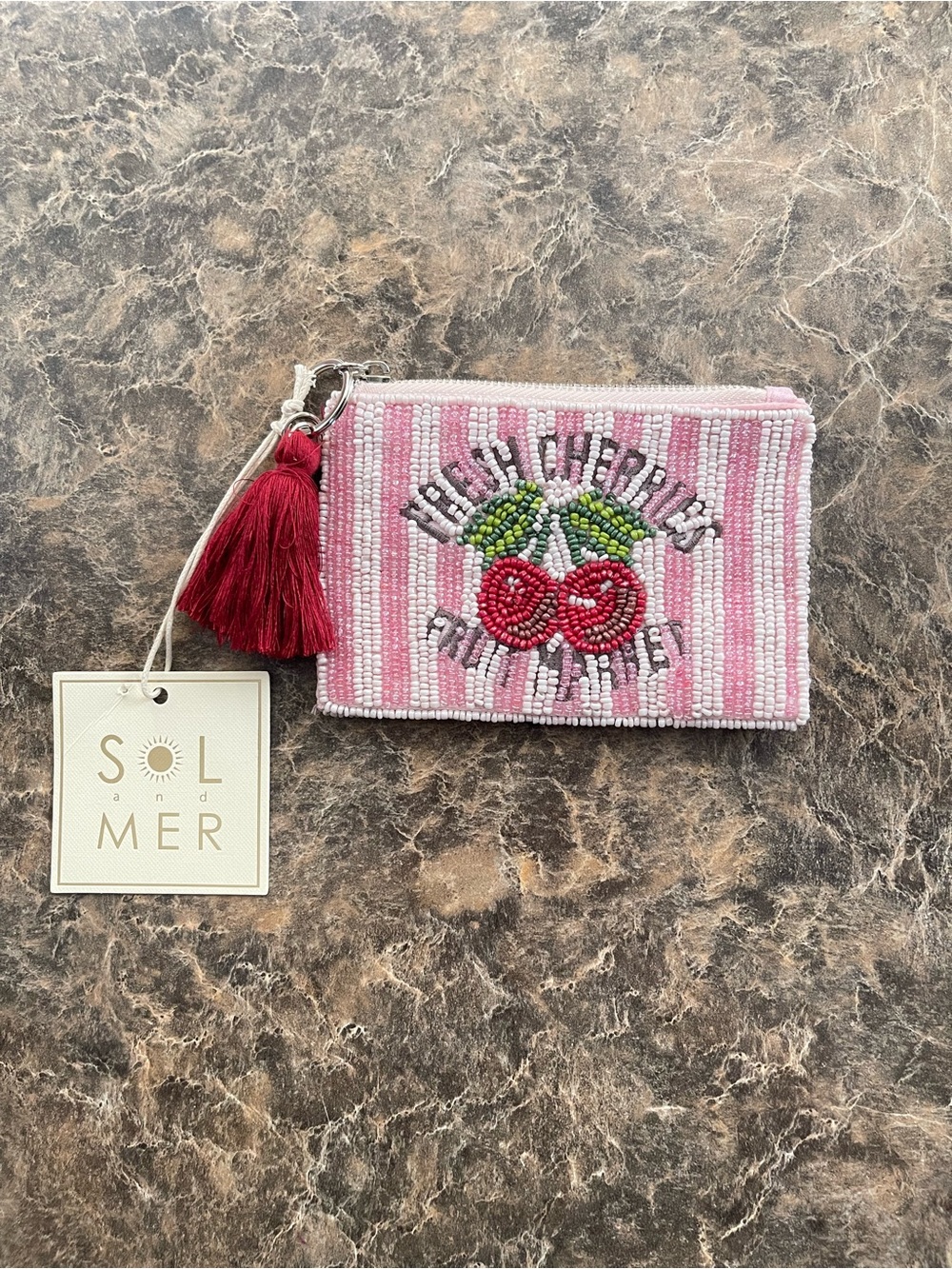 Beaded Zip Pouch
